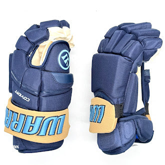Warrior Covert - Gant ECHL Pro Stock (bleu marine/doré/bleu)